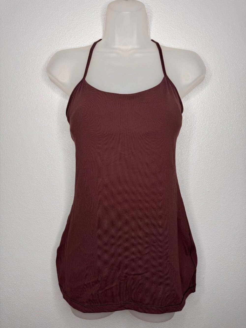 Lululemon Athletica Power Pose Brown/Purple Tank Top Gym Yoga SZ 6